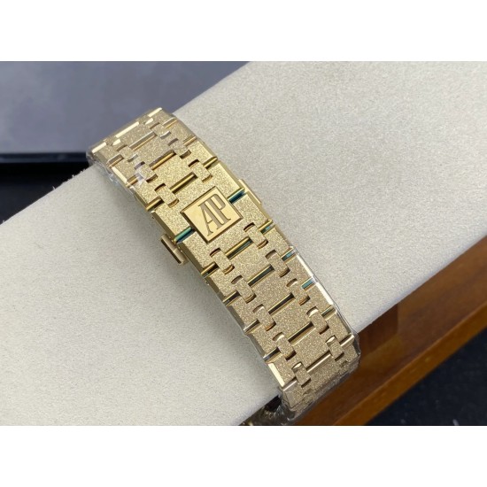 Audemars Piguet-Royal Oak Chrono 26240BA Frosted 41mm YG/YG Gold/Blk DDF DD4401 1:1 Super Clone (SW Dial)