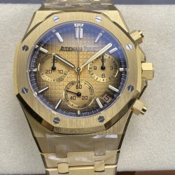 Audemars Piguet-Royal Oak Chrono 26240BA 41mm YG/YG Smoked Gold DDF DD4401 1:1 Super Clone (SW Dial)