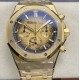 Audemars Piguet-Royal Oak Chrono 26240BA 41mm YG/YG Smoked Gold DDF DD4401 1:1 Super Clone (SW Dial)