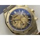 Audemars Piguet-Royal Oak Chrono 26240BA 41mm YG/YG Smoked Gold DDF DD4401 1:1 Super Clone (SW Dial)