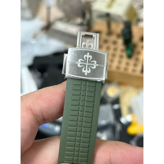 Patek Philippe-Aquanaut 5168G 42mm SS/RU Green/Num DDF DD330 (Gain Weight) 1:1 Super Clone