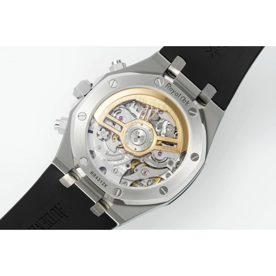 Audemars Piguet-Royal Oak Chrono 26240 41mm SS/RU White Dial DDF DD4401 1:1:Super Clone (SW Dial)