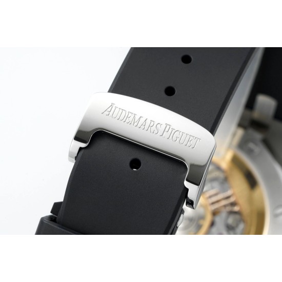 Audemars Piguet-Royal Oak Chrono 26240 41mm SS/RU White Dial DDF DD4401 1:1:Super Clone (SW Dial)