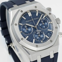 Audemars Piguet-Royal Oak Chrono 26240 41mm SS/RU Blue Dial DDF DD4401 1:1 Super Clone (SW Dial)