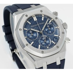 Audemars Piguet-Royal Oak Chrono 26240 41mm SS/RU Blue Dial DDF DD4401 1:1 Super Clone (SW Dial)