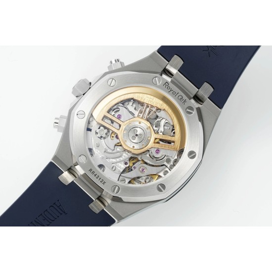 Audemars Piguet-Royal Oak Chrono 26240 41mm SS/RU Blue Dial DDF DD4401 1:1 Super Clone (SW Dial)