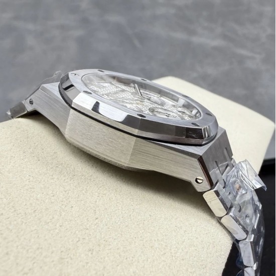 Audemars Piguet-Royal Oak Chronograph 26240 41mm SS/SS Silver Dial DDF DD4401 1:1 Super Clone (SW Dial)