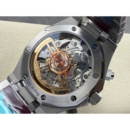 Audemars Piguet-Royal Oak Chronograph 26240 41mm SS/SS Silver Dial DDF DD4401 1:1 Super Clone (SW Dial)