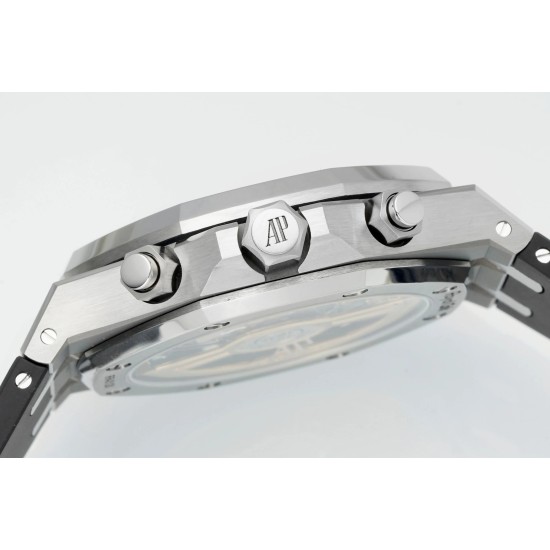 Audemars Piguet-Royal Oak Chronograph 26240 41mm SS/RU Black Dial DDF DD4401 1:1 Super Clone (SW Dial)