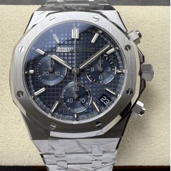Audemars Piguet-Royal Oak Chronograph 26240 41mm SS/SS Blue Dial DDF DD4401 1:1 Super Clone (SW Dial)