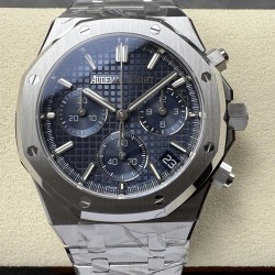 Audemars Piguet-Royal Oak Chronograph 26240 41mm SS/SS Blue Dial DDF DD4401 1:1 Super Clone (SW Dial)