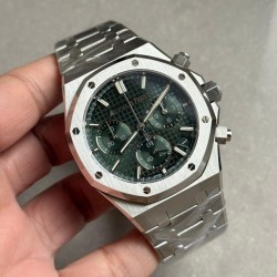 Audemars Piguet-Royal Oak Chronograph 26240 41mm SS/SS Green Dial DDF DD4401 1:1 Super Clone (SW Dial)