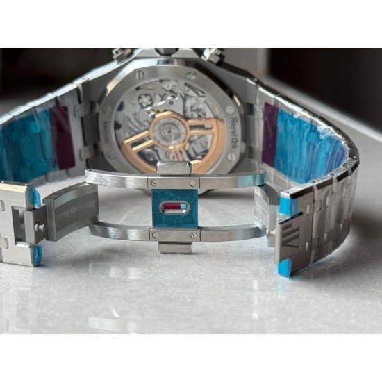 Audemars Piguet-Royal Oak Chronograph 26240 41mm SS/SS Green Dial DDF DD4401 1:1 Super Clone (SW Dial)