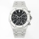 Audemars Piguet-Royal Oak Chronograph 26240 41mm SS/SS Black Dial DDF DD4401 1:1 Super Clone (SW Dial)