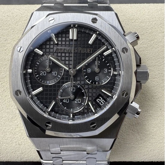 Audemars Piguet-Royal Oak Chronograph 26240 41mm SS/SS Green Dial DDF DD4401 1:1 Super Clone (SW Dial)
