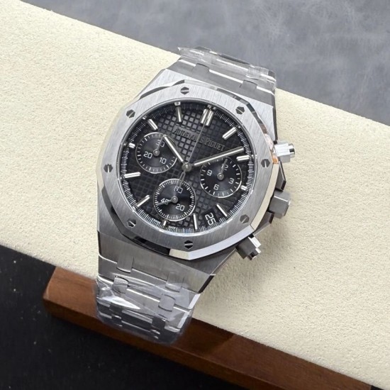 Audemars Piguet-Royal Oak Chronograph 26240 41mm SS/SS Green Dial DDF DD4401 1:1 Super Clone (SW Dial)