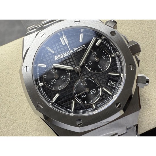 Audemars Piguet-Royal Oak Chronograph 26240 41mm SS/SS Green Dial DDF DD4401 1:1 Super Clone (SW Dial)