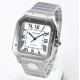 Cartier-Santos De Cartier 2018 Mens XL 40mm SS/SS White Dial BVF MY9019