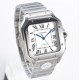 Cartier-Santos De Cartier 2018 Mens XL 40mm SS/SS White Dial BVF MY9019
