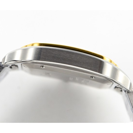 Cartier-Santos De Cartier 2018 Mens XL 40mm YG/SS White Dial BVF MY9019