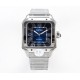 Cartier-Santos De Cartier 2018 Mens XL 40mm SS/SS Blue BVF MY9019