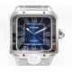 Cartier-Santos De Cartier 2018 Mens XL 40mm SS/SS Blue BVF MY9019