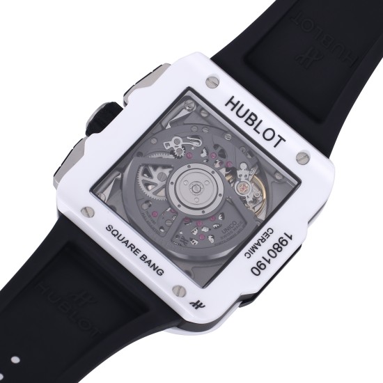 Hublot-Square Bang Unico 42mm White Cer/RU Skeleton Dial BBF HUB1280A