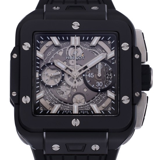 Hublot-Square Bang Unico 42mm Black Cer/RU Skeleton Dial BBF HUB1280A