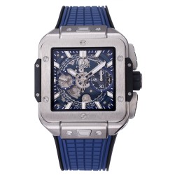 Hublot-Square Bang Unico 42mm Ti/RU Blue Skeleton Dial BBF HUB1280A