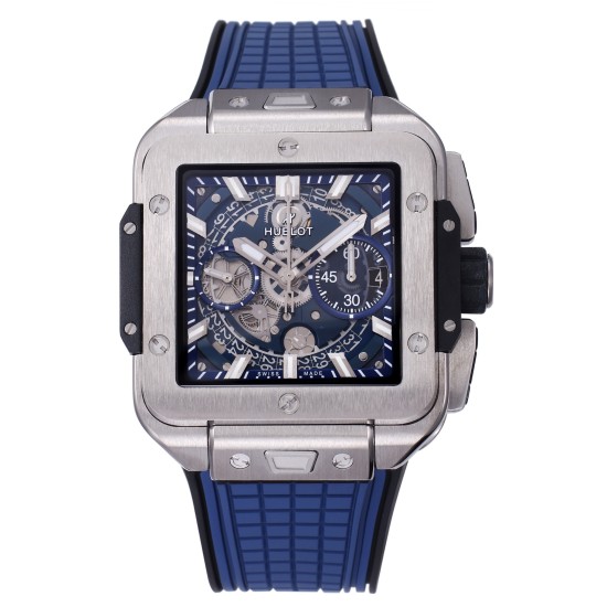 Hublot-Square Bang Unico 42mm Ti/RU Blue Skeleton Dial BBF HUB1280A
