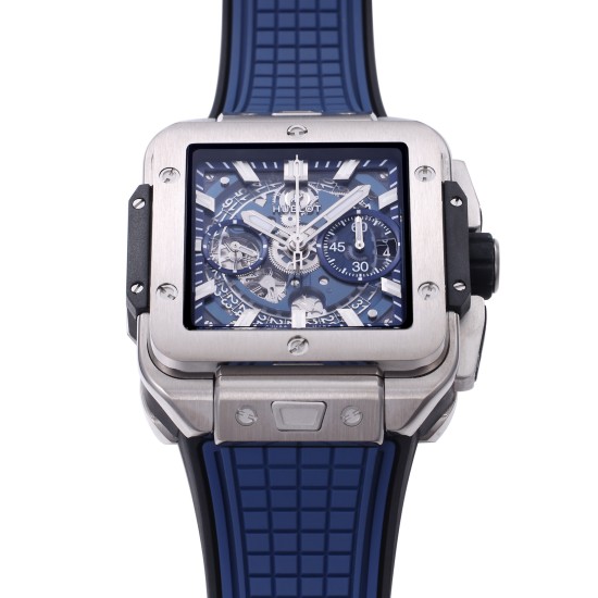 Hublot-Square Bang Unico 42mm Ti/RU Blue Skeleton Dial BBF HUB1280A