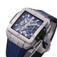 Hublot-Square Bang Unico 42mm Ti/RU Blue Skeleton Dial BBF HUB1280A