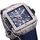 Hublot-Square Bang Unico 42mm Ti/RU Blue Skeleton Dial BBF HUB1280A