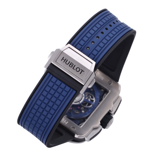 Hublot-Square Bang Unico 42mm Ti/RU Blue Skeleton Dial BBF HUB1280A