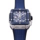 Hublot-Square Bang Unico 42mm Cer Ti/RU Blue Skeleton Dial BBF HUB1280A