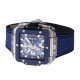 Hublot-Square Bang Unico 42mm Cer Ti/RU Blue Skeleton Dial BBF HUB1280A