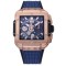 Hublot-Square Bang Unico 42mm RG/RU Blue Skeleton Dial BBF HUB1280A