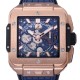 Hublot-Square Bang Unico 42mm RG/RU Blue Skeleton Dial BBF HUB1280A