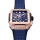 Hublot-Square Bang Unico 42mm RG/RU Blue Skeleton Dial BBF HUB1280A