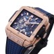 Hublot-Square Bang Unico 42mm RG/RU Blue Skeleton Dial BBF HUB1280A