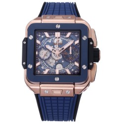 Hublot-Square Bang Unico 42mm Cer RG/RU Blue Skeleton Dial BBF HUB1280A