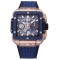 Hublot-Square Bang Unico 42mm Cer RG/RU Blue Skeleton Dial BBF HUB1280A