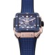 Hublot-Square Bang Unico 42mm Cer RG/RU Blue Skeleton Dial BBF HUB1280A