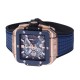 Hublot-Square Bang Unico 42mm Cer RG/RU Blue Skeleton Dial BBF HUB1280A