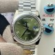 Rolex-DayDate 228239 40mm SS/SS Green/Rmn PPM VR3255 1:1 Super Clone Ultimate Version(Gain Weight)