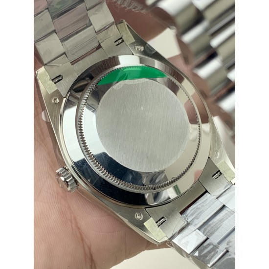 Rolex-DayDate 228239 40mm SS/SS White/Rmn PPM VR3255 1:1 Super Clone Ultimate Version(Gain Weight)