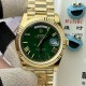 Rolex-DayDate 228238 40mm YG/YG Green/Rmn PPM VR3255 1:1 Super Clone Ultimate Version(Gain Weight)