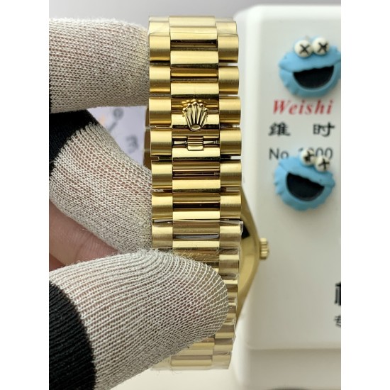 Rolex-DayDate 228238 40mm YG/YG Green/Rmn PPM VR3255 1:1 Super Clone Ultimate Version(Gain Weight)