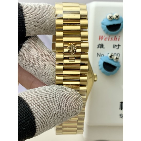 Rolex-DayDate 228238 40mm YG/YG Black/Stk PPM VR3255 1:1 Super Clone Ultimate Version(Gain Weight)