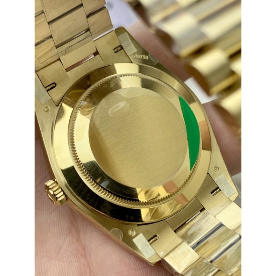 Rolex-DayDate 228238 40mm YG/YG Black Textured/Stk PPM VR3255 1:1 Super Clone Ultimate Version(Gain Weight)